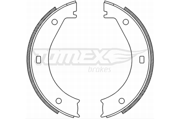 TOMEX BRAKES Bremsebakkesæt tx2125 bagaksel for BMW
