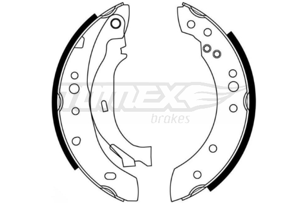 TOMEX BRAKES Bremsebakkesæt tx2127 bagaksel for CITROËN DACIA