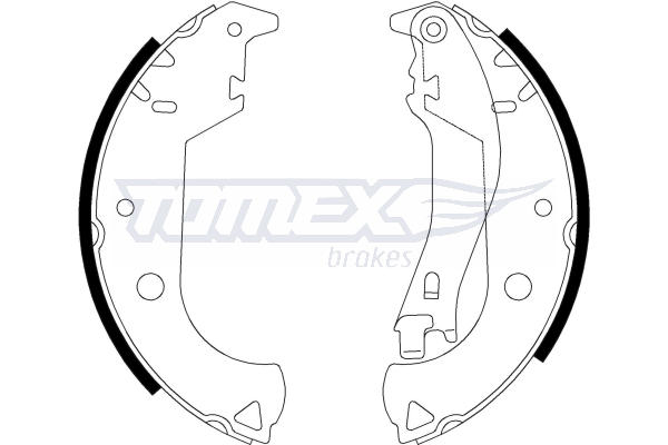 TOMEX BRAKES Bremsebakkesæt tx2130 bagaksel for FIAT