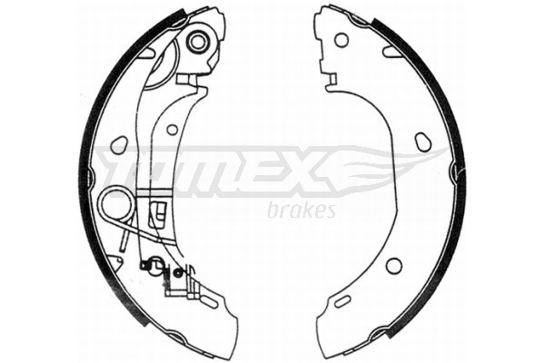 TOMEX BRAKES Bremsebakkesæt tx2131 bagaksel for FIAT PEUGEOT