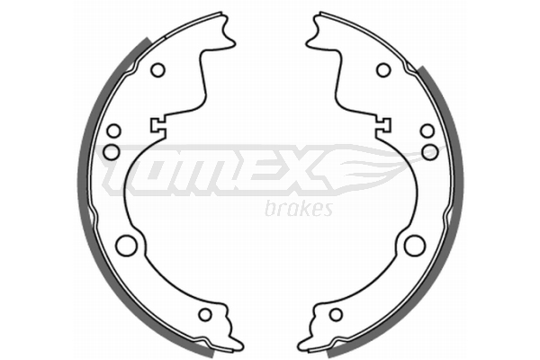 TOMEX BRAKES Bremsebakkesæt tx2140 bagaksel for IVECO FIAT ALFA ROMEO