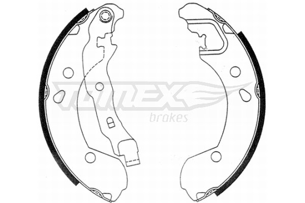 TOMEX BRAKES Bremsebakkesæt tx2148 bagaksel for NISSAN RENAULT