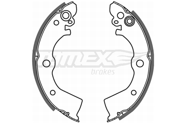 TOMEX BRAKES Bremsebakkesæt tx2150 bagaksel for NISSAN