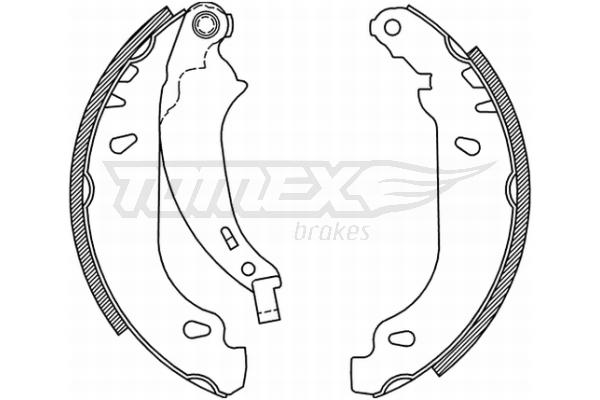 TOMEX BRAKES Bremsebakkesæt tx2152 bagaksel for PEUGEOT