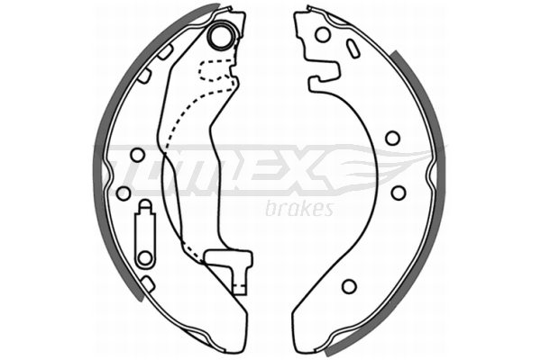TOMEX BRAKES Bremsebakkesæt tx2154 bagaksel for HONDA ROVER