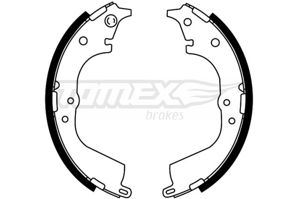TOMEX BRAKES Bremsebakkesæt tx2155 bagaksel for TOYOTA VAG