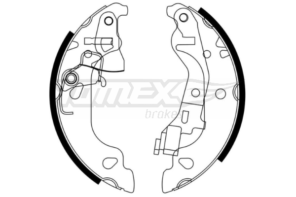 TOMEX BRAKES Bremsebakkesæt tx2158 bagaksel for FIAT