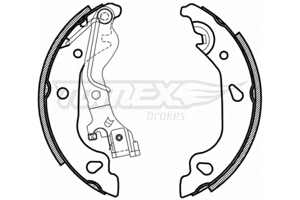 TOMEX BRAKES Bremsebakkesæt tx2159 bagaksel for FIAT