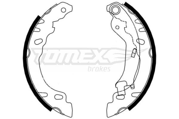 TOMEX BRAKES Bremsebakkesæt tx2161 bagaksel for FORD FIAT