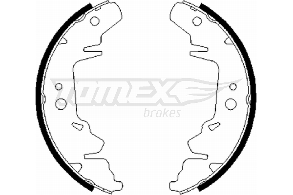 TOMEX BRAKES Bremsebakkesæt tx2164 bagaksel for DODGE CHRYSLER PLYMOUTH