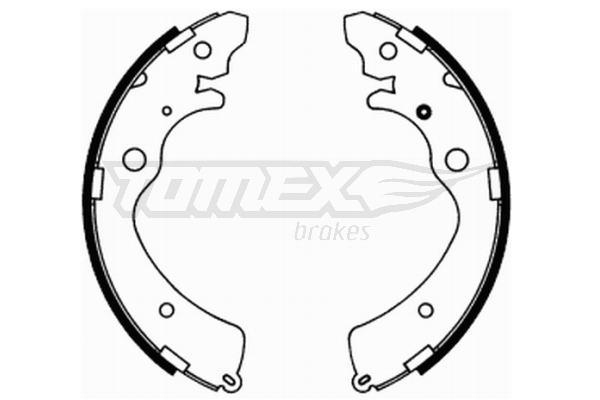 TOMEX BRAKES Bremsebakkesæt tx2174 bagaksel for HONDA MAZDA SUZUKI