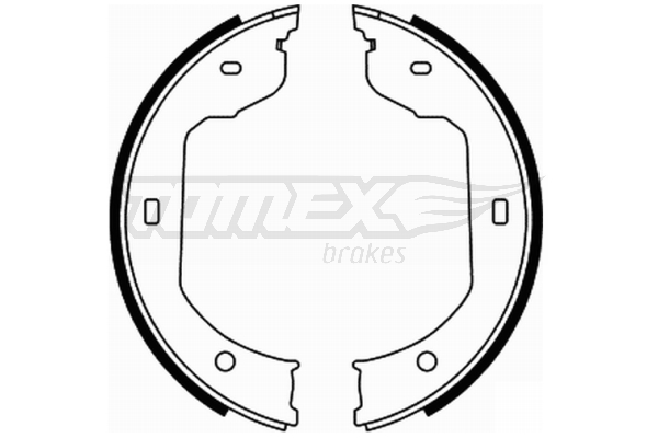 TOMEX BRAKES Bremsebakkesæt tx2190 bagaksel for BMW VAG