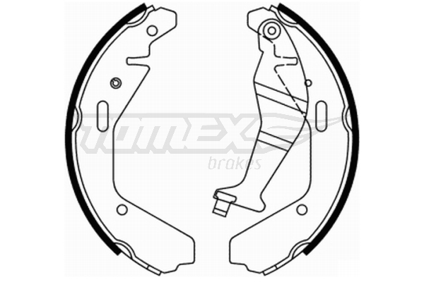 TOMEX BRAKES Bremsebakkesæt tx2194 bagaksel for OPEL VAUXHALL SUZUKI