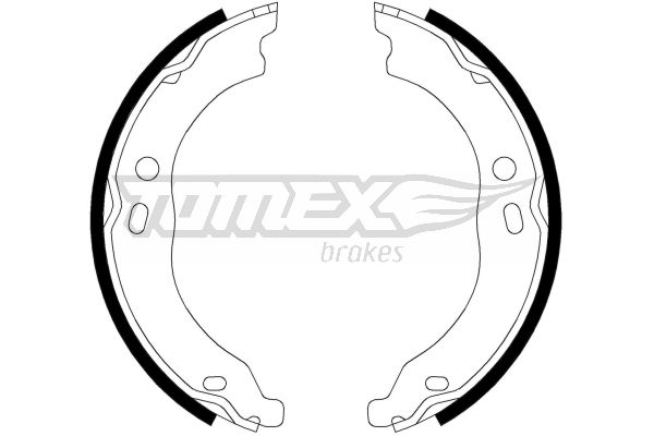 TOMEX BRAKES Bremsebakkesæt tx2199 bagaksel for FIAT PEUGEOT
