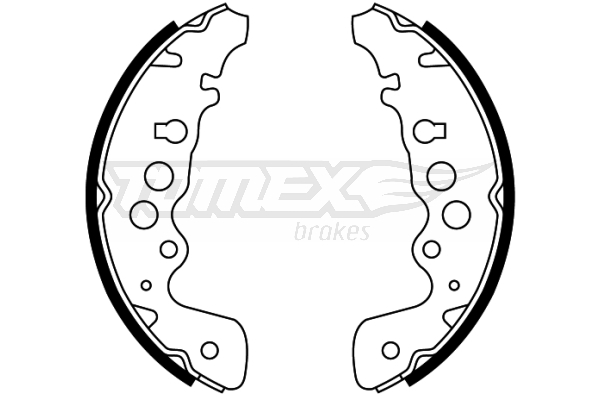TOMEX BRAKES Bremsebakkesæt tx2204 bagaksel for SUZUKI