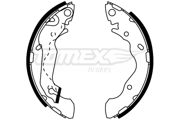 TOMEX BRAKES Bremsebakkesæt TX 22-05 bagaksel for HYUNDAI