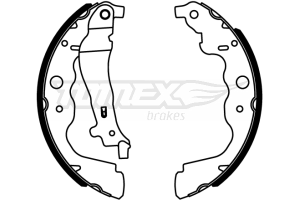 TOMEX BRAKES Bremsebakkesæt tx2218 bagaksel for DACIA