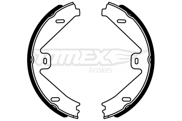TOMEX BRAKES Bremsebakkesæt tx2216 bagaksel for MERCEDES-BENZ