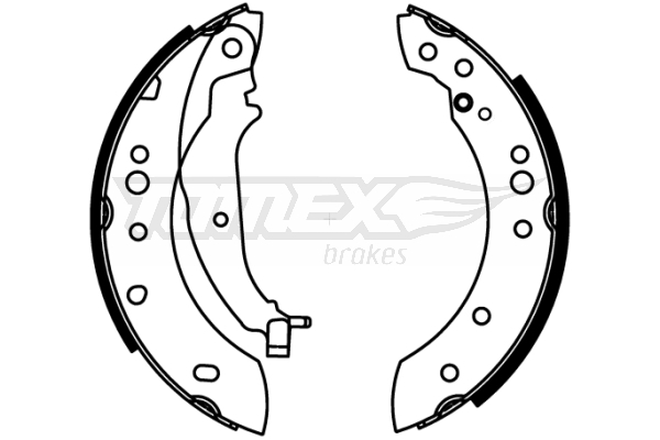 TOMEX BRAKES Bremsebakkesæt tx2221 bagaksel for MITSUBISHI