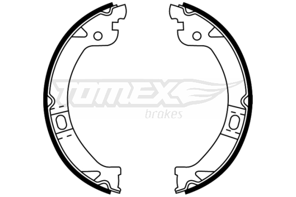 TOMEX BRAKES Bremsebakkesæt tx2226 bagaksel for DODGE CHRYSLER