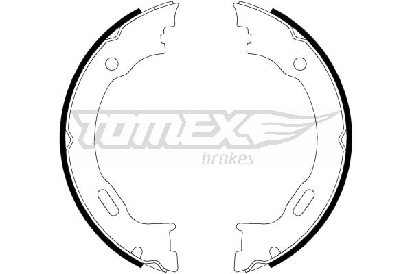 TOMEX BRAKES Bremsebakkesæt tx2227 bagaksel for MERCEDES-BENZ CHRYSLER LANCIA