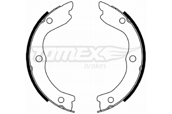 TOMEX BRAKES Bremsebakkesæt tx2230 bagaksel for NISSAN