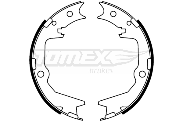 TOMEX BRAKES Bremsebakkesæt tx2239 bagaksel for MITSUBISHI SUBARU