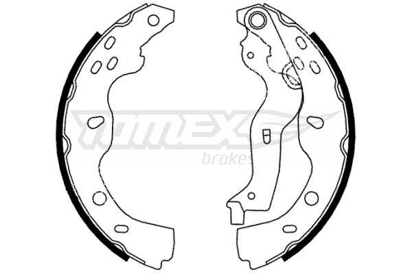 TOMEX BRAKES Bremsebakkesæt tx2238 bagaksel for FIAT SUZUKI