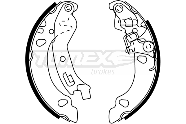 TOMEX BRAKES Bremsebakkesæt tx2236 bagaksel for FIAT