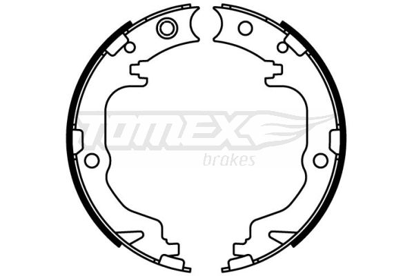 TOMEX BRAKES Bremsebakkesæt tx2260 bagaksel for PEUGEOT JEEP MITSUBISHI