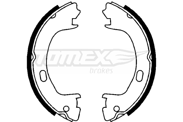 TOMEX BRAKES Bremsebakkesæt tx2271 bagaksel for CHRYSLER