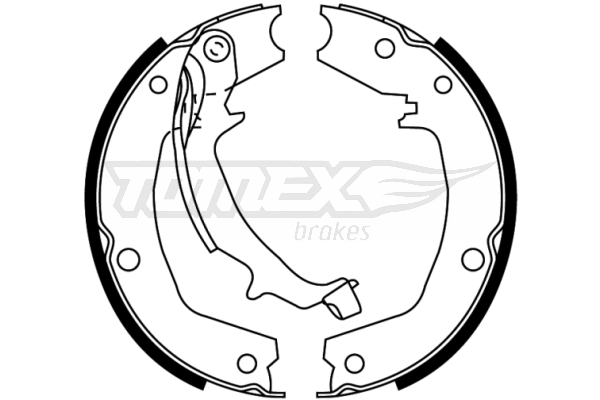 TOMEX BRAKES Bremsebakkesæt tx2272 bagaksel for KIA