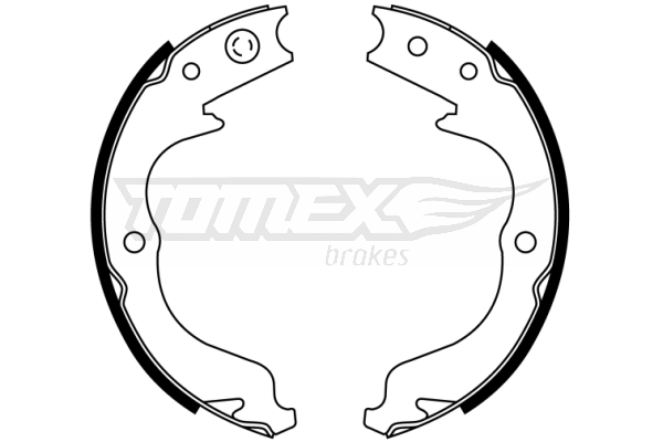 TOMEX BRAKES Bremsebakkesæt tx2281 bagaksel for PEUGEOT MITSUBISHI SUBARU