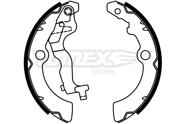 TOMEX BRAKES Bremsebakkesæt tx2292 bagaksel for NISSAN SUZUKI