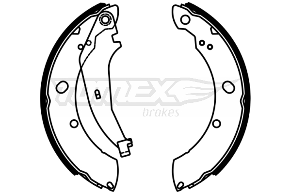 TOMEX BRAKES Bremsebakkesæt tx2297 bagaksel for CHRYSLER