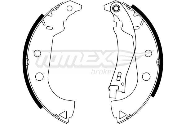 TOMEX BRAKES Bremsebakkesæt tx2315 bagaksel for FIAT