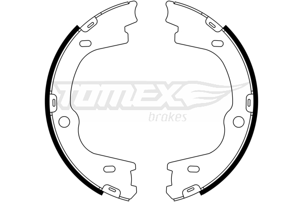 TOMEX BRAKES Bremsebakkesæt tx2327 bagaksel for HYUNDAI