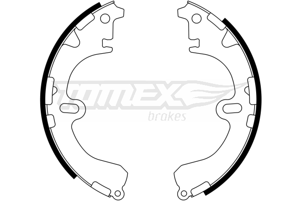 TOMEX BRAKES Bremsebakkesæt tx2334 bagaksel for TOYOTA