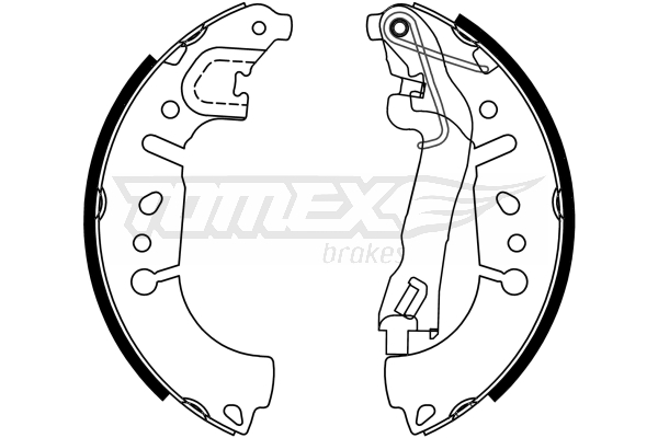 TOMEX BRAKES Bremsebakkesæt tx2337 bagaksel for FIAT