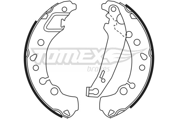 TOMEX BRAKES Bremsebakkesæt tx2345 bagaksel for FORD