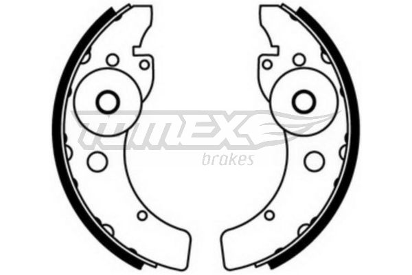 TOMEX BRAKES Bremsebakkesæt tx2346 bagaksel for AIXAM