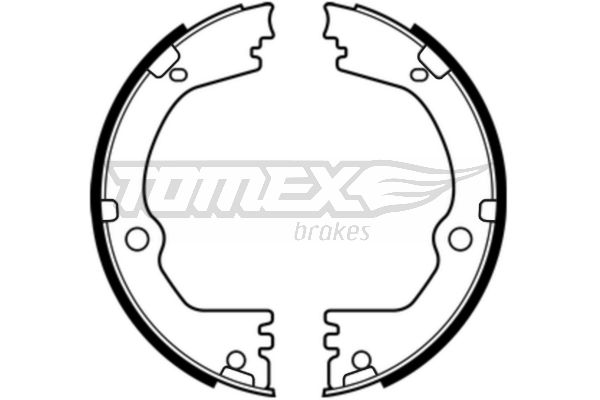 TOMEX BRAKES Bremsebakkesæt tx2348 bagaksel for HYUNDAI