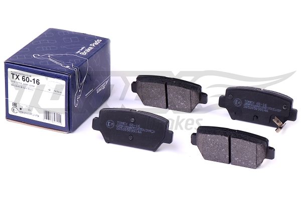 TOMEX BRAKES Bremseklodser tx6016 bagaksel for MITSUBISHI