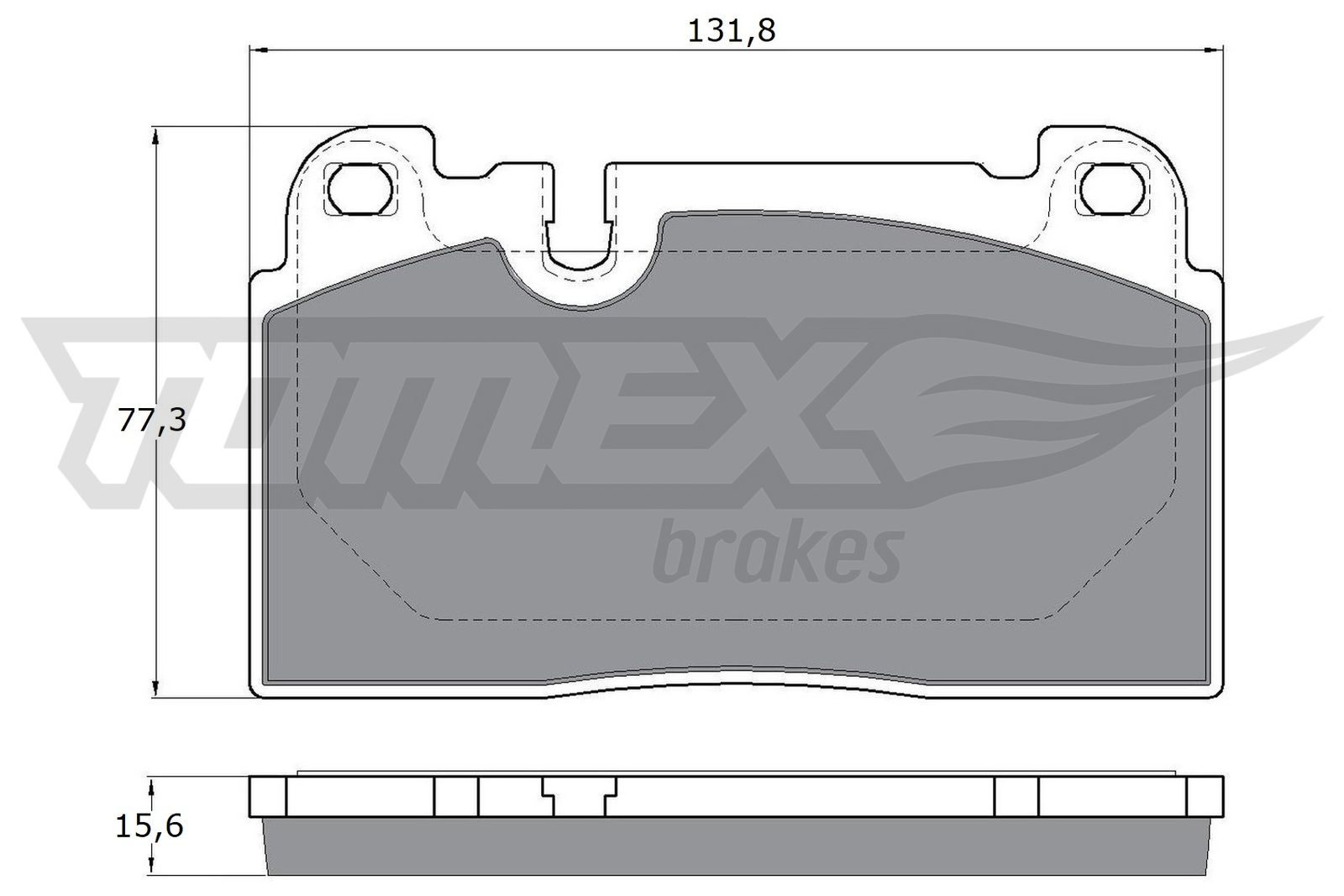 TOMEX BRAKES Bremseklodser tx1714 foraksel for VW