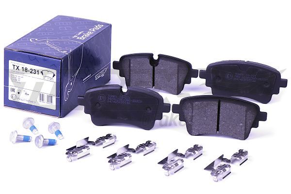 TOMEX BRAKES Bremseklodser TX 18-231 bagaksel for AUDI VW
