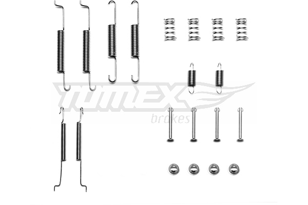 TOMEX BRAKES Tilbehørssæt, bremsebakker tx4001 bagaksel for VAG AUDI