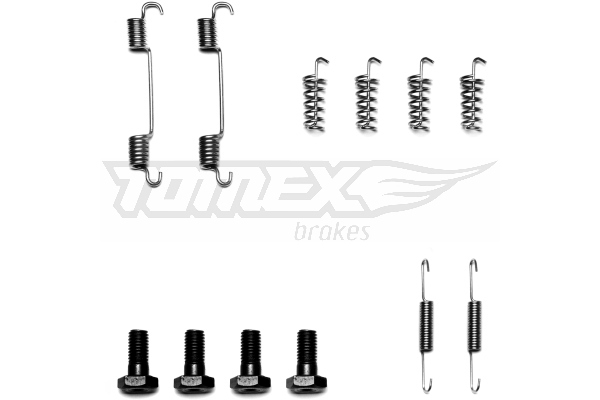 TOMEX BRAKES Tilbehørssæt, bremsebakker tx4007 bagaksel for MERCEDES-BENZ