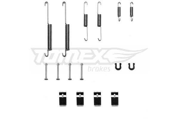TOMEX BRAKES Tilbehørssæt, bremsebakker tx4017 bagaksel for HONDA