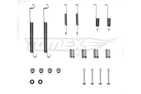 TOMEX BRAKES Tilbehørssæt, bremsebakker tx4018 bagaksel for PEUGEOT CITROËN RENAULT
