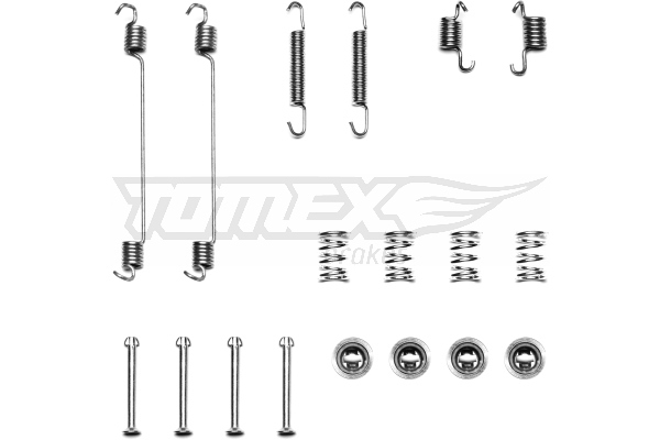 TOMEX BRAKES Tilbehørssæt, bremsebakker tx4023 bagaksel for RENAULT